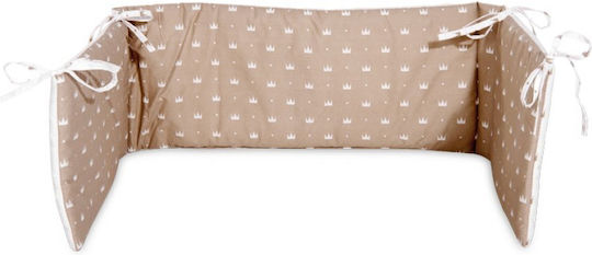 Lorelli Πάντα Κλασική Ranforce Crowns Latte 27x140cm