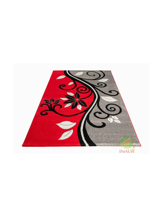 Anti-slip Rug Rectangular Red