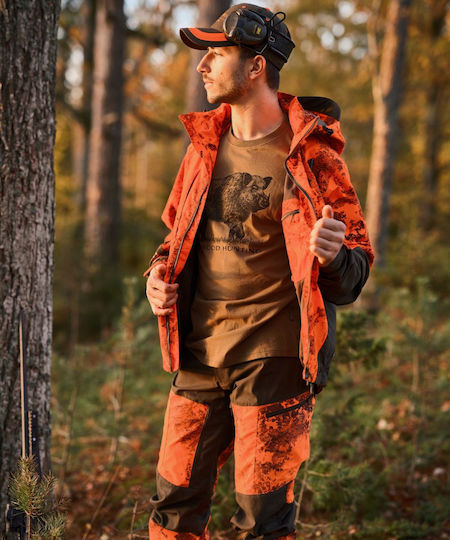 Bluza De Vânătoare Bărbați Pinewood Wild Boar Heather Olive