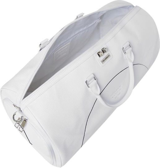 Sprayground Duffle Sack Voyage White made of Artificial Leather L50xW25xH27cm