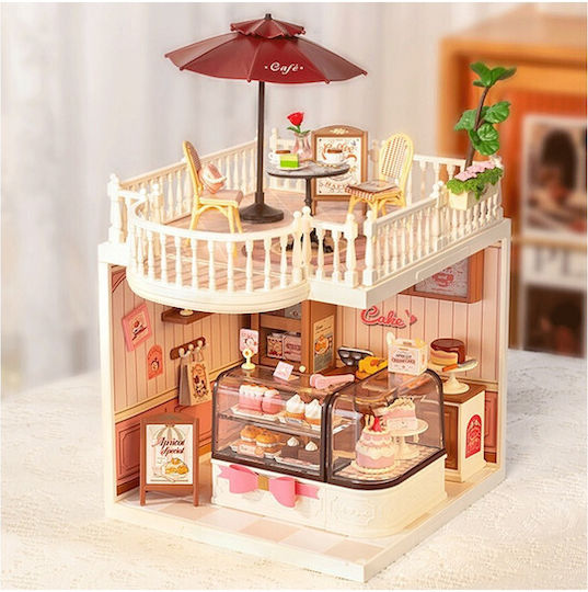 Rolife Wooden Construction Toy Robotime Chic Cafe Terrace for Children Aged 14+