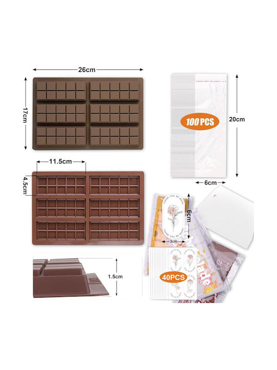 Mold Dubai Chocolate Set Stickers Φόρμα Ζαχαροπλαστικής από Σιλικόνη
