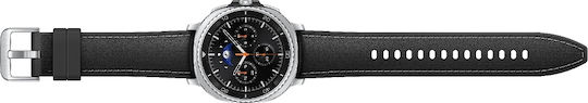 Samsung Galaxy Watch8 Classic Stainless Steel 46mm Waterproof with Heart Rate Monitor (Black)