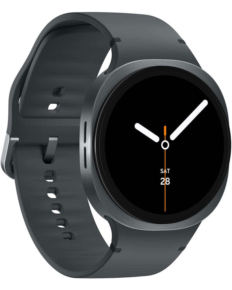 Samsung Galaxy Watch8 Aluminium 44mm Αδιάβροχο με Παλμογράφο (Dark Gray)