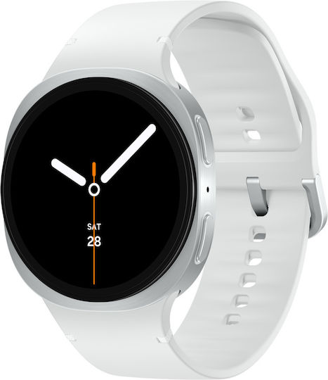 Samsung Galaxy Watch8 Aluminium 44mm Waterproof with Heart Rate Monitor (Silver)