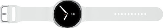 Samsung Galaxy Watch8 Aluminium 44mm Waterproof with Heart Rate Monitor (Silver)