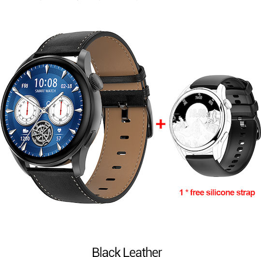 Dynamic FiT Aluminium Smartwatch mit Pulsmesser (Schwarz)