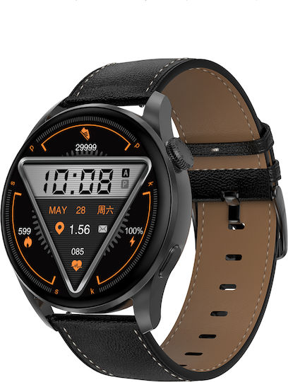 Dynamic FiT Aluminium Smartwatch mit Pulsmesser (Schwarz)