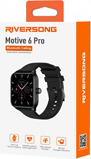 Riversong Motive 6 Pro SW62 Smartwatch with Heart Rate Monitor (Gray)
