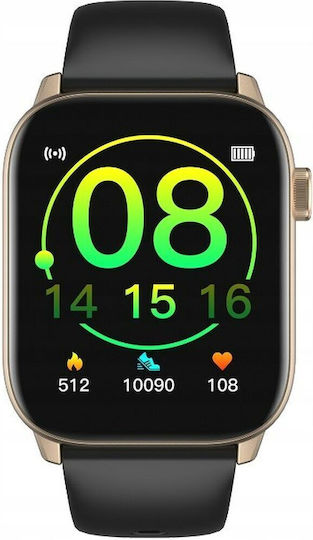 Oromed Fit 6 Smartwatch με Παλμογράφο (Χρυσό)