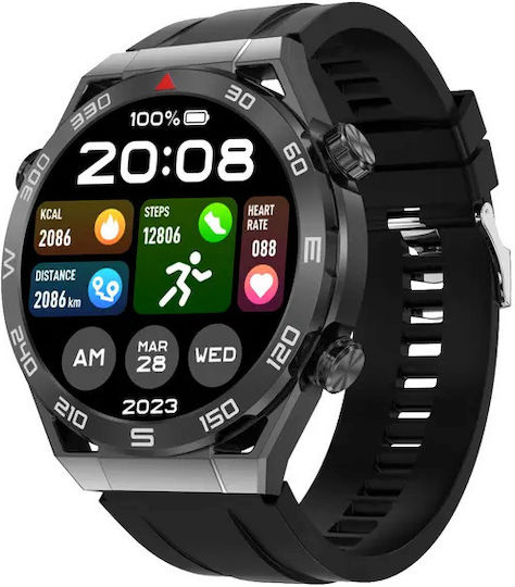 Aluminiu Smartwatch (Negru)