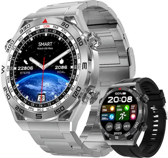 Aluminiu Smartwatch (Argintiu)