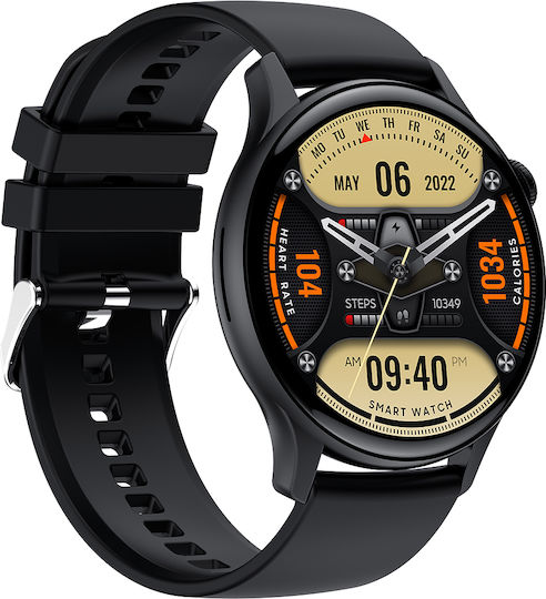 DesignoFiT Aluminiu Smartwatch (Negru)
