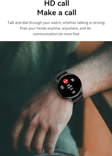 DesignoFiT Aluminiu Smartwatch (Negru)