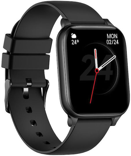 MostWanted Aluminium Smartwatch με Παλμογράφο (Μαύρο)
