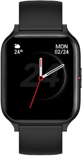MostWanted Aluminium Smartwatch με Παλμογράφο (Μαύρο)