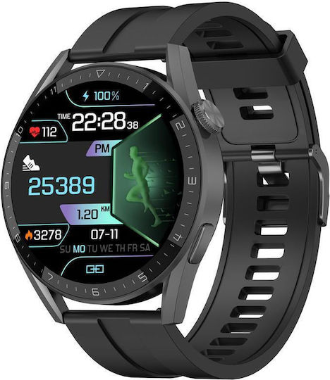 DeltaFiT Max Smartwatch with Heart Rate Monitor (Black)