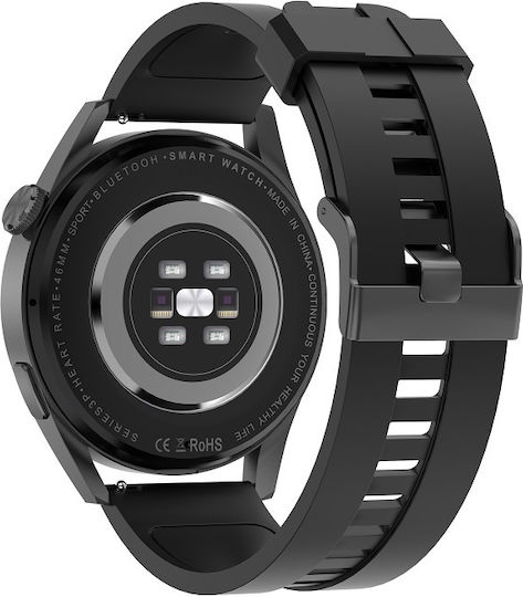 DeltaFiT Max Smartwatch with Heart Rate Monitor (Black)