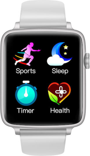KinectFiT Aluminium Smartwatch με Παλμογράφο (Γκρι)