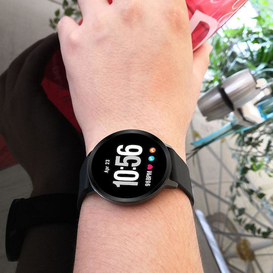 Sport FIT V11 Smartwatch mit Pulsmesser (Schwarz)
