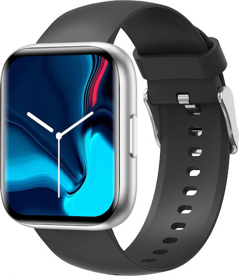 TrendFIT Pro Aluminium Smartwatch mit Pulsmesser (Silber)