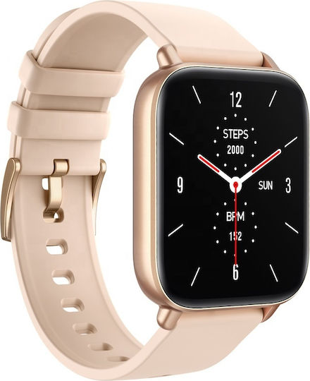 Omni FiT Aluminium Smartwatch with Heart Rate Monitor (Gold)