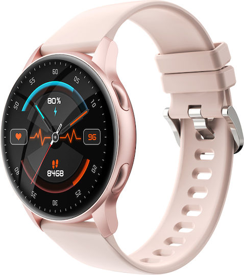 Wibe FiT Aluminium Smartwatch με Παλμογράφο (Χρυσό)