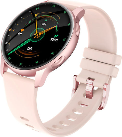 Wibe FiT Aluminium Smartwatch με Παλμογράφο (Χρυσό)