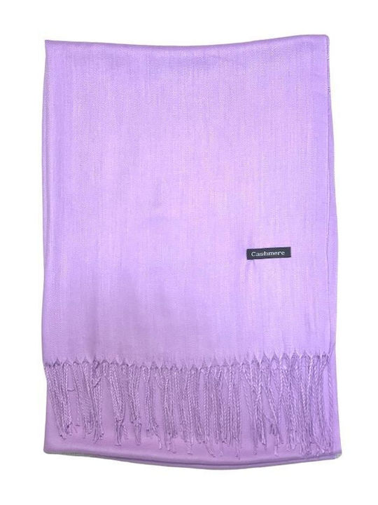 Light Purple Cashmere Scarf 190x75 Cm
