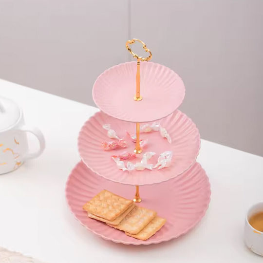 Plastic Platou pentru aperitive Roz 1buc
