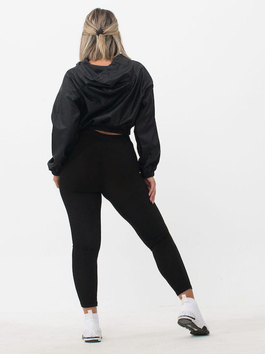 Instruire Colanti de femei Cropped Colanti Lucios Black