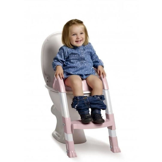 Thermobaby Toddler Toilet Seat Kiddyloo With Footrest And Handles Pink