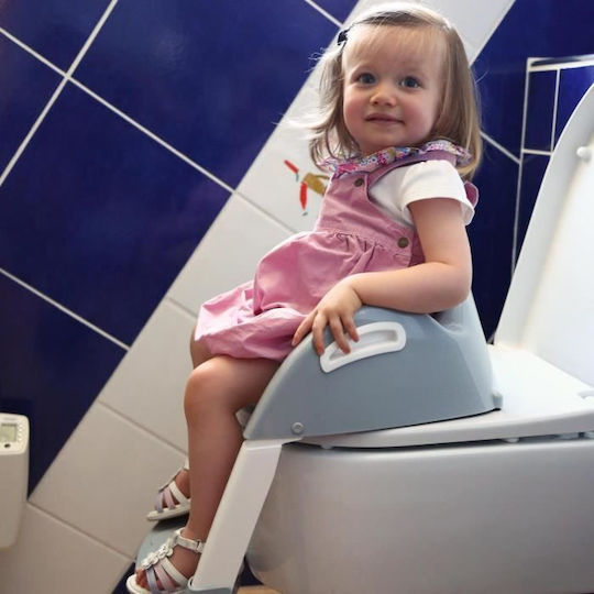 Thermobaby Toddler Toilet Seat Kiddyloo With Footrest And Handles Pink