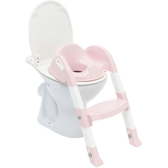 Thermobaby Toddler Toilet Seat Kiddyloo With Footrest And Handles Pink
