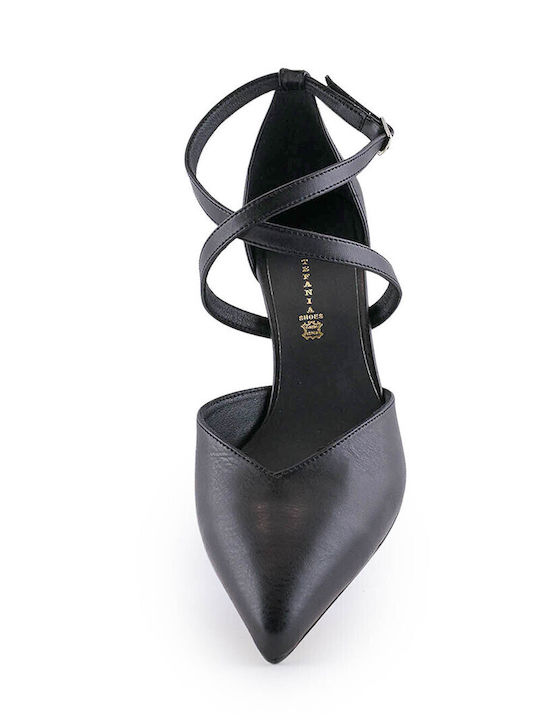 Black Medium Heels Women's Sandals