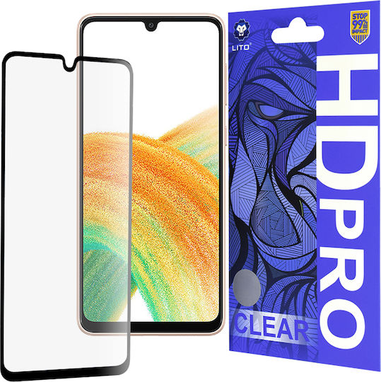 Lito Gehärtetes Glas Schwarz (Galaxy A33)
