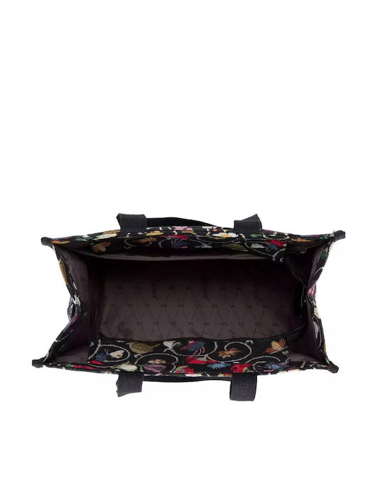 Jacobean Γυναικεία Τσάντα Shopper Ώμου Πολύχρωμη