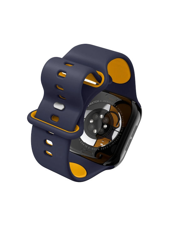 Spigen Nano Pop Λουράκι Σιλικόνης Navy Μπλε (Apple Watch 44/45/46mm/Ultra 49mm)