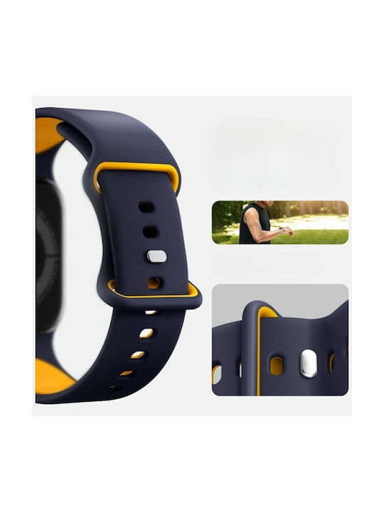 Spigen Nano Pop Λουράκι Σιλικόνης Navy Μπλε (Apple Watch 44/45/46mm/Ultra 49mm)