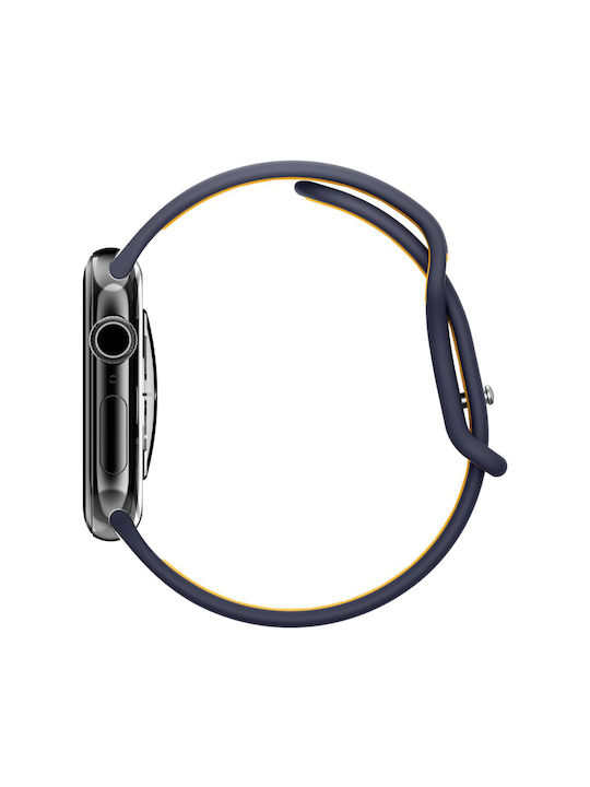 Spigen Nano Pop Λουράκι Σιλικόνης Navy Μπλε (Apple Watch 44/45/46mm/Ultra 49mm)