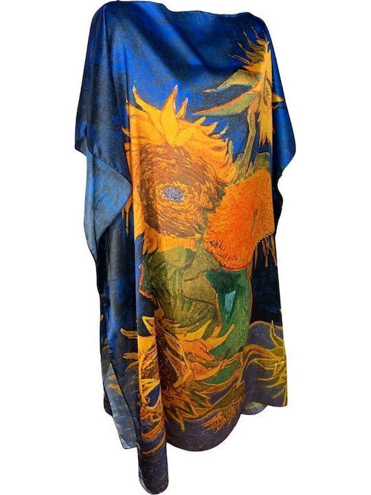 Καλοκαιρινό Φόρεμα Navy/orange