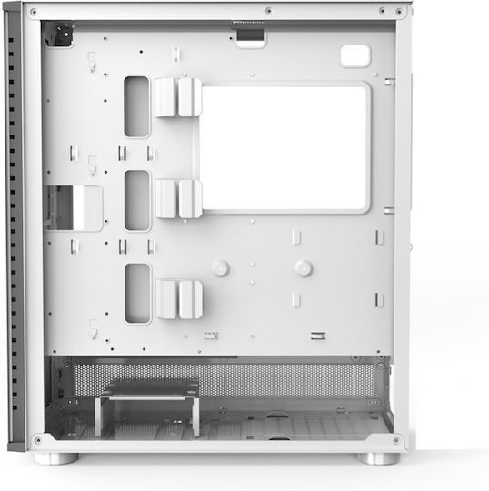 PCCOOLER IE200W Gaming Midi Tower Computer Case with Side Window White