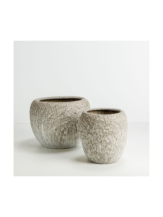 InTheBox Set 2 Pots Clay Beige Black