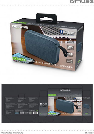 Muse M-307BT Boxă Bluetooth 5W Verde