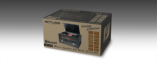 Muse MT-115W MT-115W Πικάπ με Προενίσχυση και Ενσωματωμένα Ηχεία Μαύρο