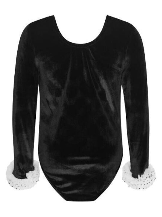 Kids' Bodysuit Long Sleeve Black
