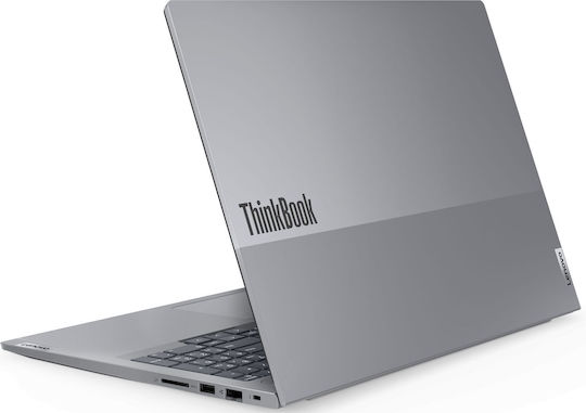 Lenovo ThinkBook 16 G6 IRL 16" IPS FHD+ (i3-1315U/16GB/512GB SSD + 256GB SSD/W11 Pro) Арктическо сиво (US Клавиатура)