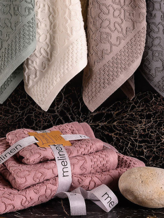 Melinen Bath Towel Set 3pcs Norya Ecru Weight 500gr/m²