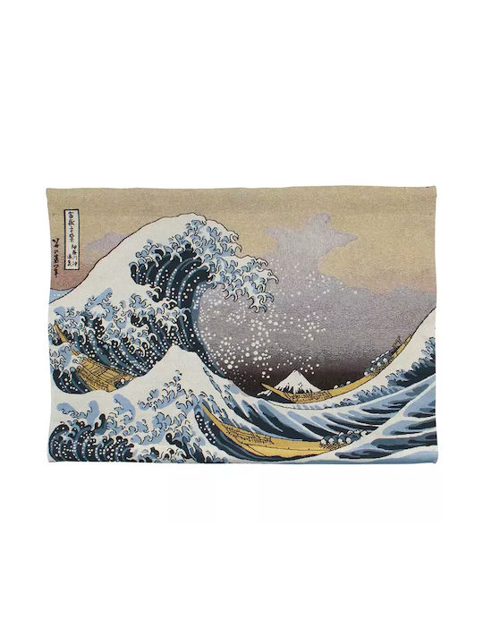 Signare Woven Wall Tapestry 100x69cm – Great Wave Off Kanagawa