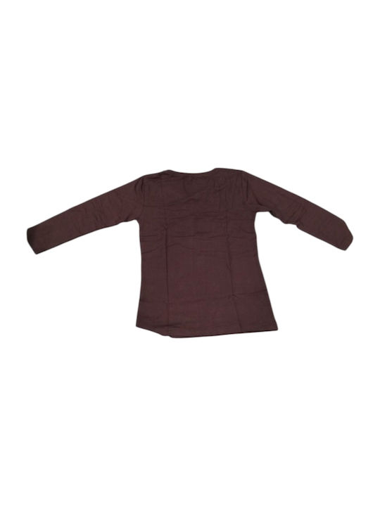 Women's Long Sleeve T-Shirt Brown